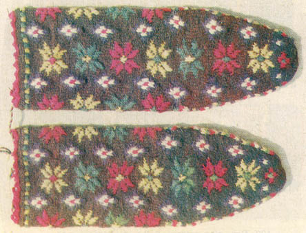 Knitted Socks, Pumpkin Flower, Yuruks of Canakkale